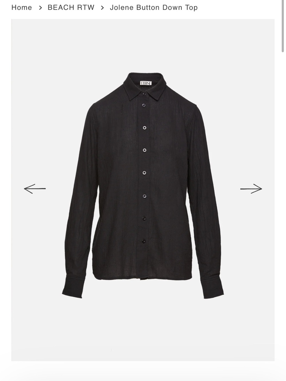 Eterne Black Women's Button-Down Shirt